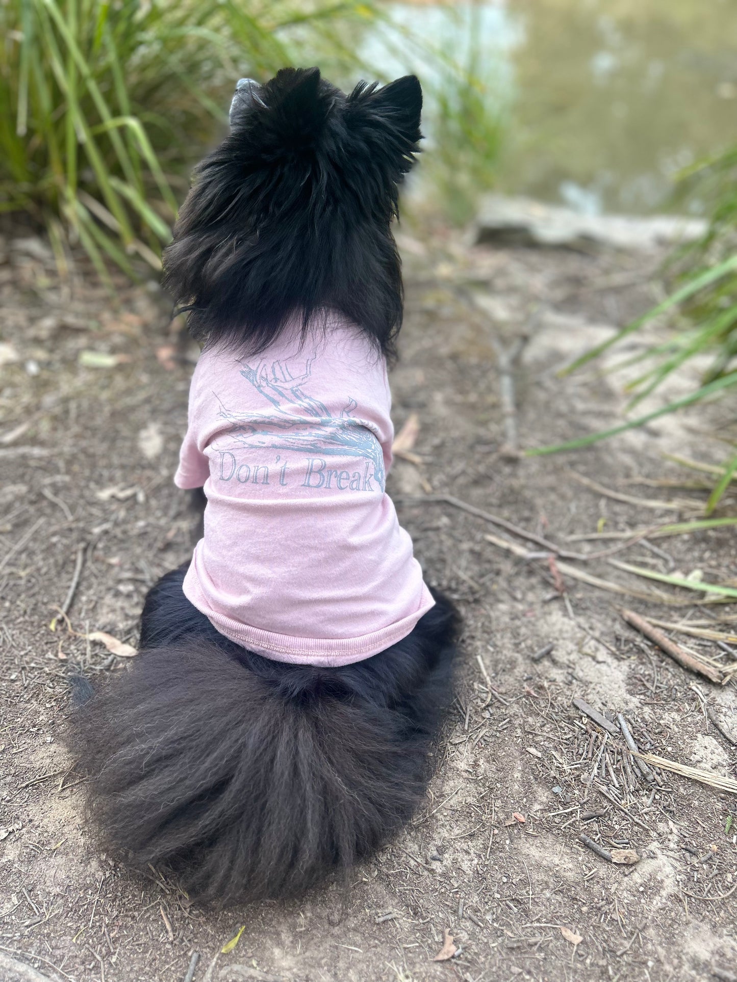 Bend Don’t Break Dog Tee – Dusty Pink